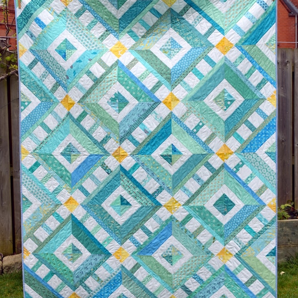 PDF Pattern: Sun, Sea & Sky Quilt