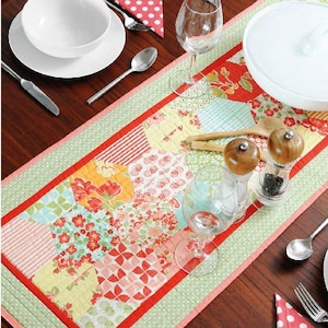 PDF Pattern: Half Hexie Table Runner