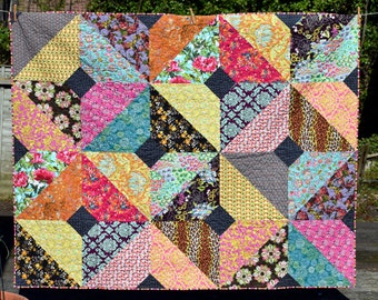 PDF Pattern: Autumn Boho Quilt (2 sizes)