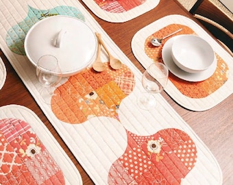 Modello PDF: Runner da tavola e sottopiatti 'Baubles' (4)