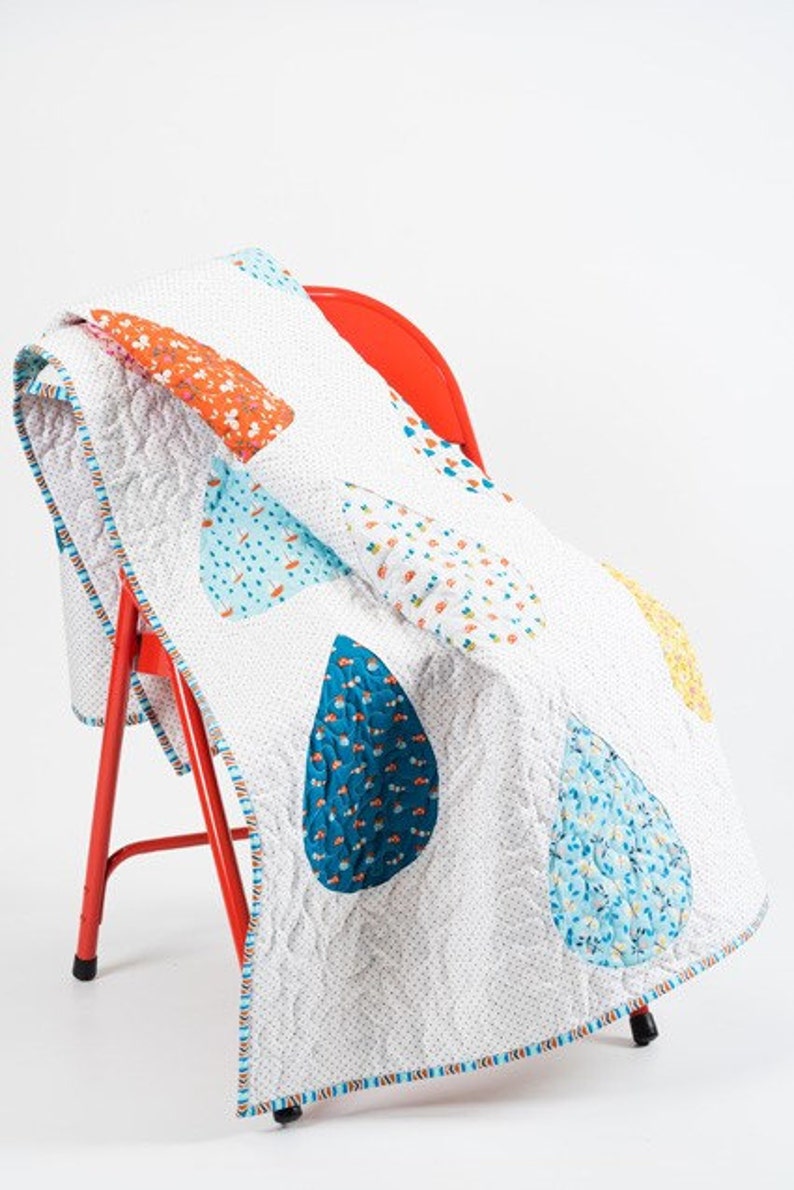 PDF Pattern Raindrops Quilt Etsy