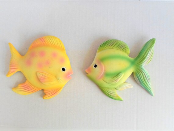 Ceramic Fish Wall Decor Bath Decor Wall Decor Home Decor Etsy