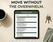 Moving Checklist Printable, 8-Week Move Planner PDF, Room Packing List, Gift Planner Instant Download, ADHD Printable, goodnotes ipad