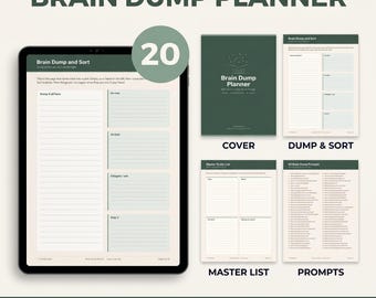 Planilha de anotações para imprimir, lista de tarefas em PDF, folhas para planejamento mental para adultos com TDAH, semanal sem data (A4 + Carta)