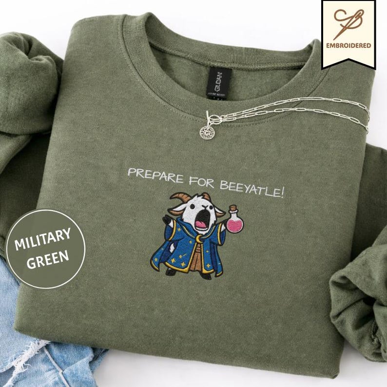 Vorbereiten für Beeyattle Sweatshirt, Prepotente Shirt, DCC Fanbekleidung, LitRPG Booktok Rundhalsausschnitt, Fantasy Gamer Geschenk, Dungeon Crawler Carl Bild 1