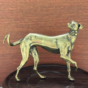 Vintage Greyhound Dog Statue - Etsy