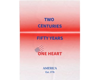 Coperta per il 250° anniversario dell'America / Semiquincentenario / Due secoli, cinquant'anni, un cuore, coperta in peluche / Coperta accogliente patriottica 1776