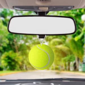 Tennis ball image, flat Air Freshener, for car or home use, both sides printed, add your favourite scent, wimbledon lover, sporty present