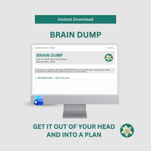Modello di brainstorming in Word / Pianificatore di produttività per piccole imprese / Foglio di lavoro per il brainstorming / Matrice delle priorità / Modello di piano d'azione