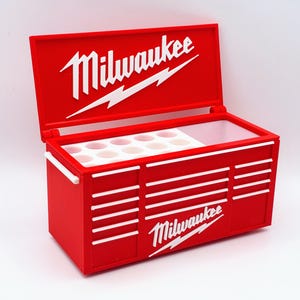 Organizador de escritorio con portalápices tipo caja de herramientas, tarjetero, almacenamiento con logotipo personalizado