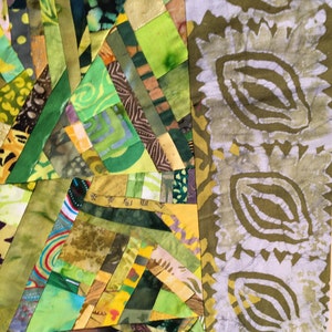 African Art//Wall Hanging Quilt //Green Quilt//Wall Art//Home Decor