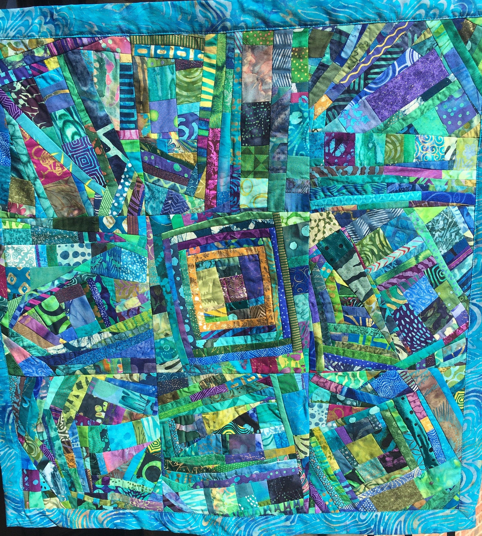 Modern Art Quilt Wall Hanging//Contemporary Quilt//Improv Etsy