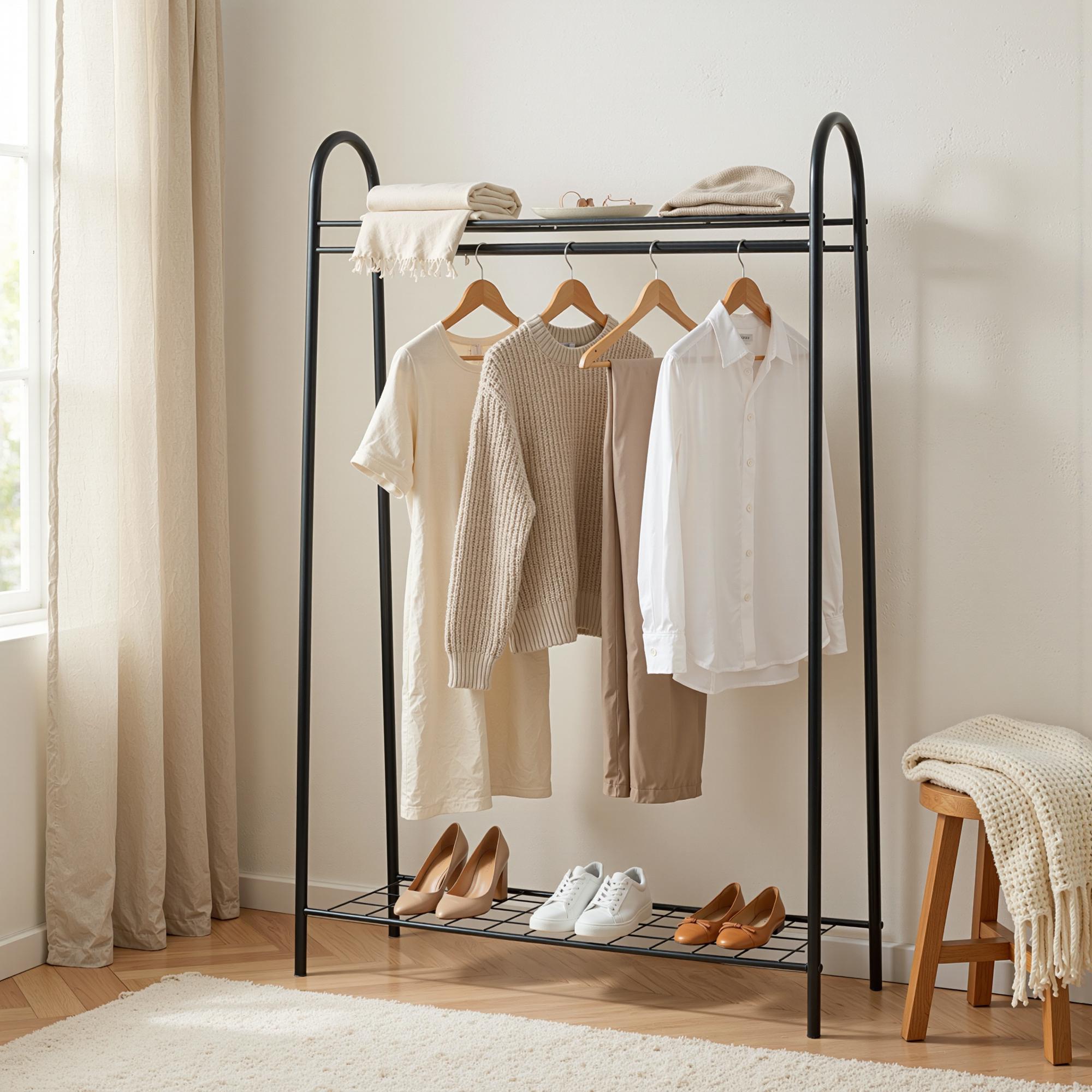 NUODWELL Kleiderständer Rohr Kleiderstange, Wandmontage Abnehmbare Retro Metall Robuste, zum Aufhängen von Kleidung, für Schlafzimmer Aufbewahrung ab 32,99 € (August 2026