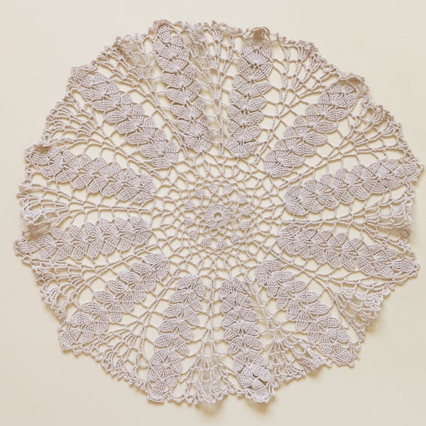 Cream Circle Crochet doily beige vintage rond Doily LIVRAISON GRATUITE écru décor de table minable