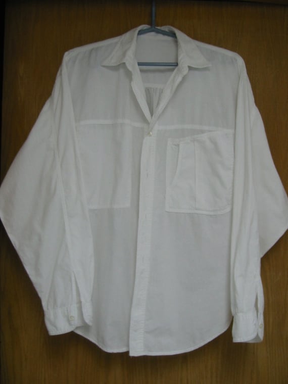 vintage white shirt by 'Guess'   (mens)  size 2