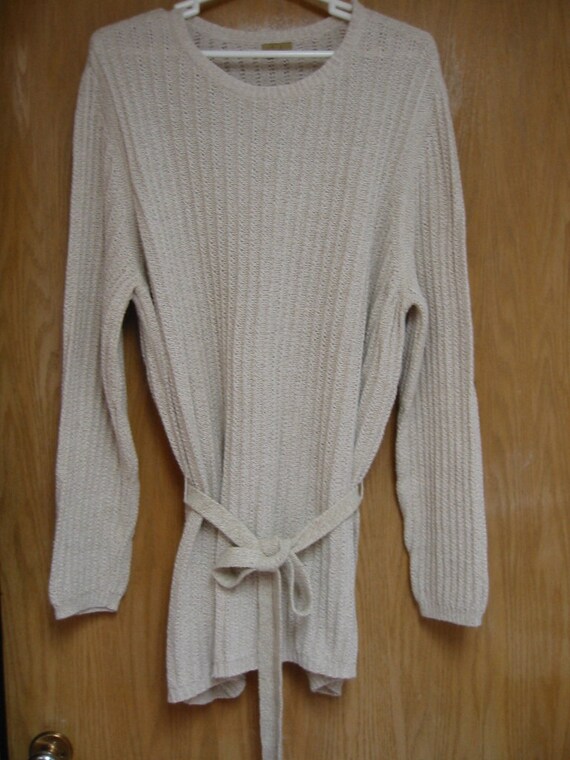 natural cotton/linen 'Caslon sweater  -  size 3XL