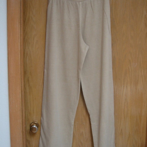 vintage tan 'Cotton Stuff Classics' pants . . .  never worn . . . . size small . . .  made in the USA