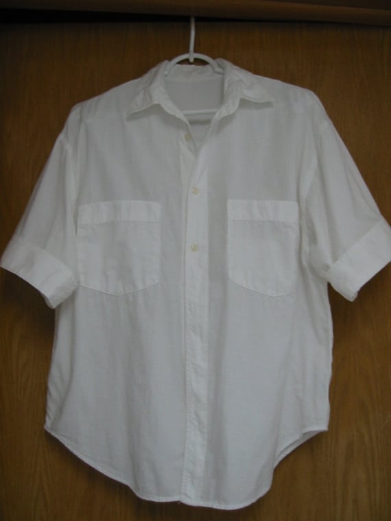 vintage white shirt by 'Guess'   (womens)  size 2 