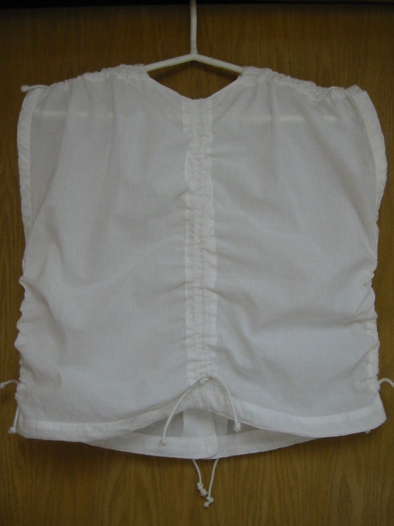 vintage 1980's  'Jag'  white sleeveless cotton top