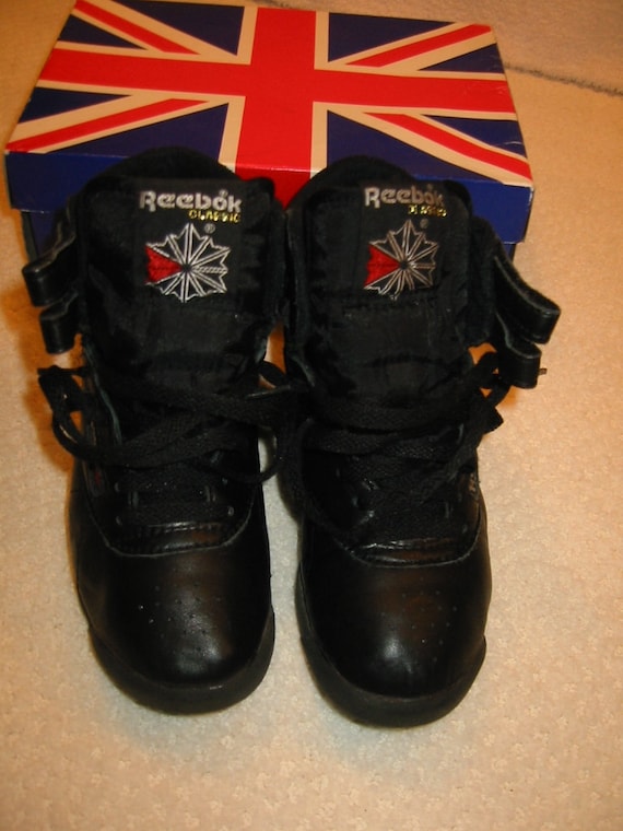 reebok freestyle hi top black