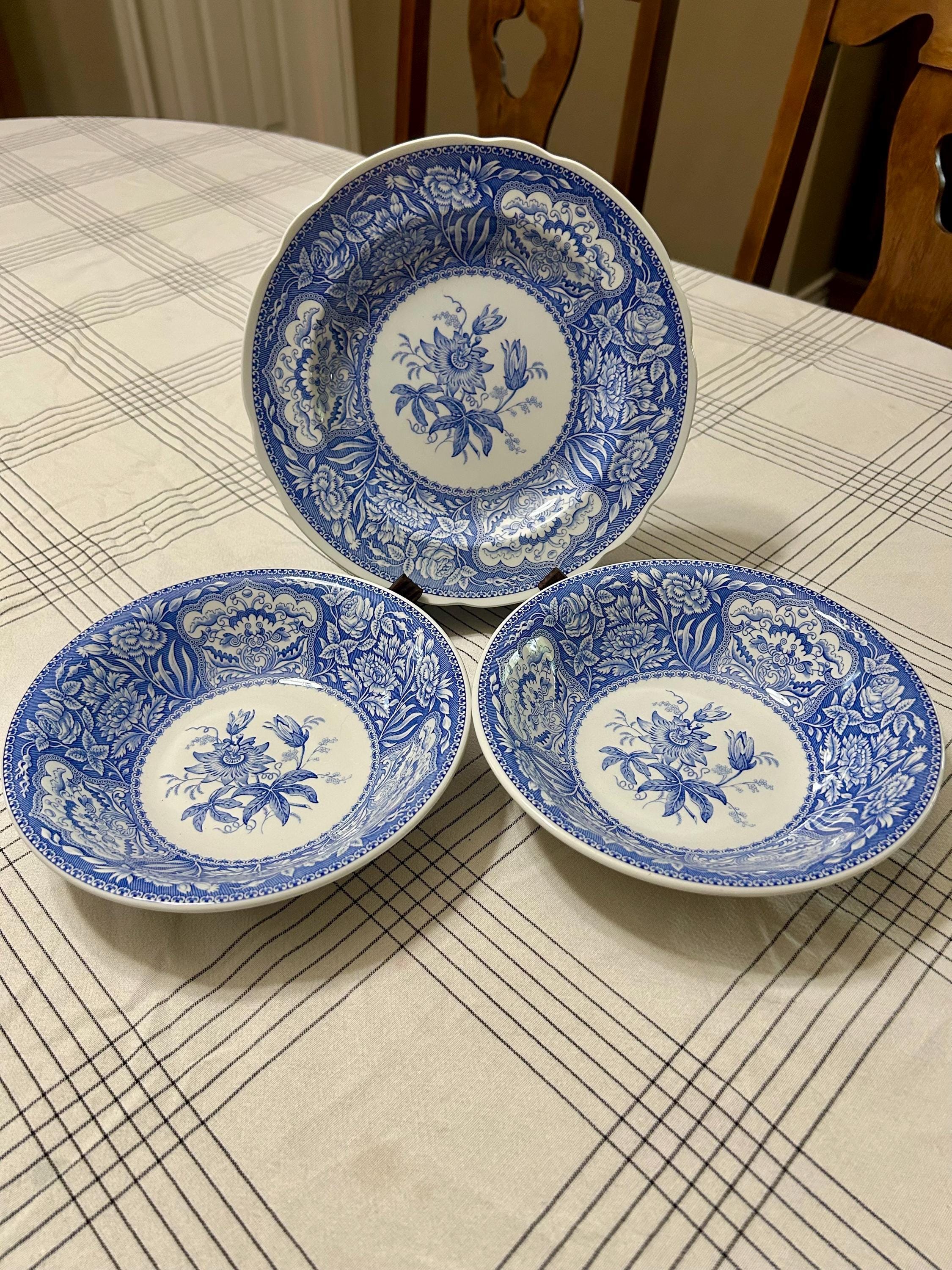 spodeアンティーク花柄フラワーモチーフ花リム皿4枚セット Spode Floral Pattern - Etsy