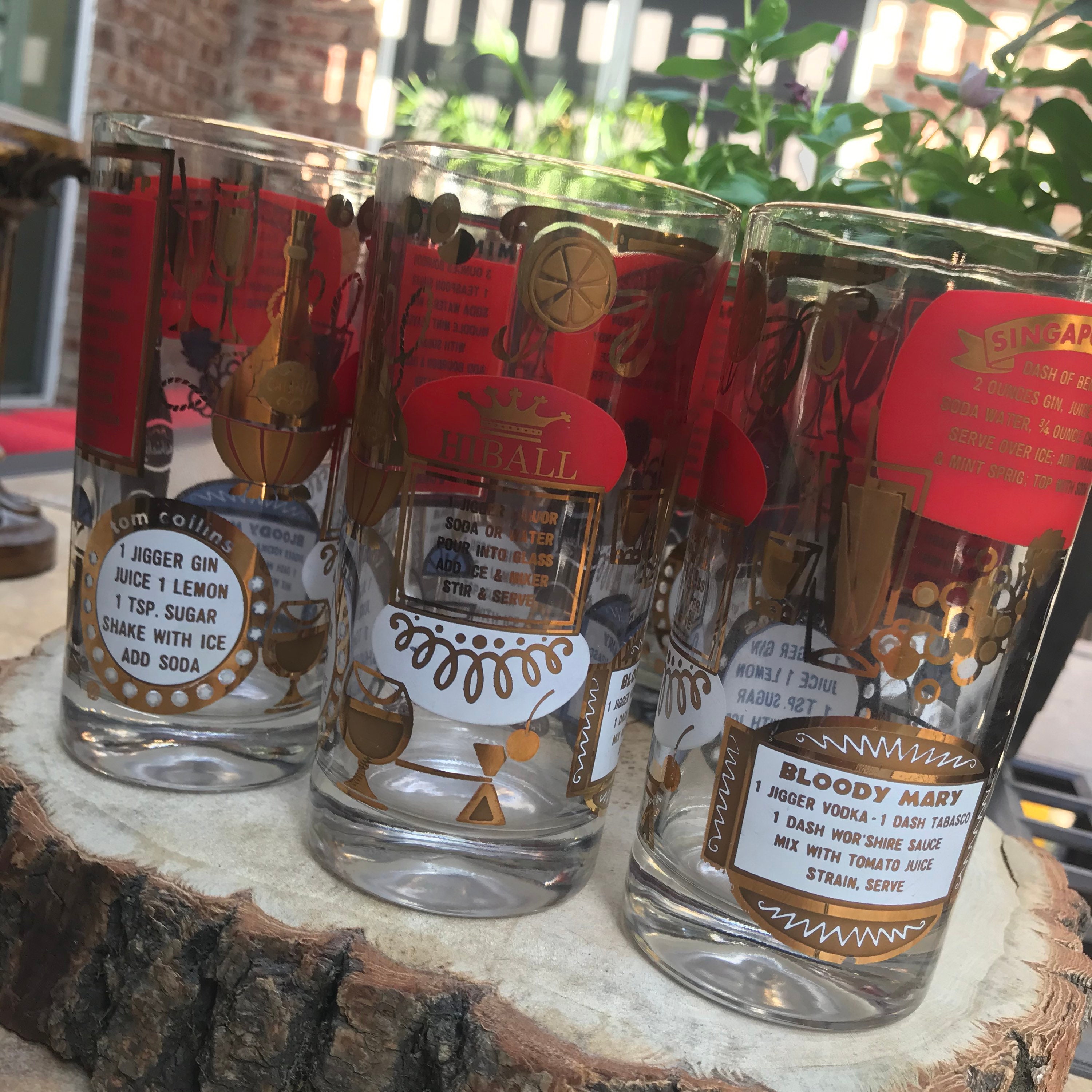 Pair of Tabasco Bloody Mary Glasses - Ruby Lane