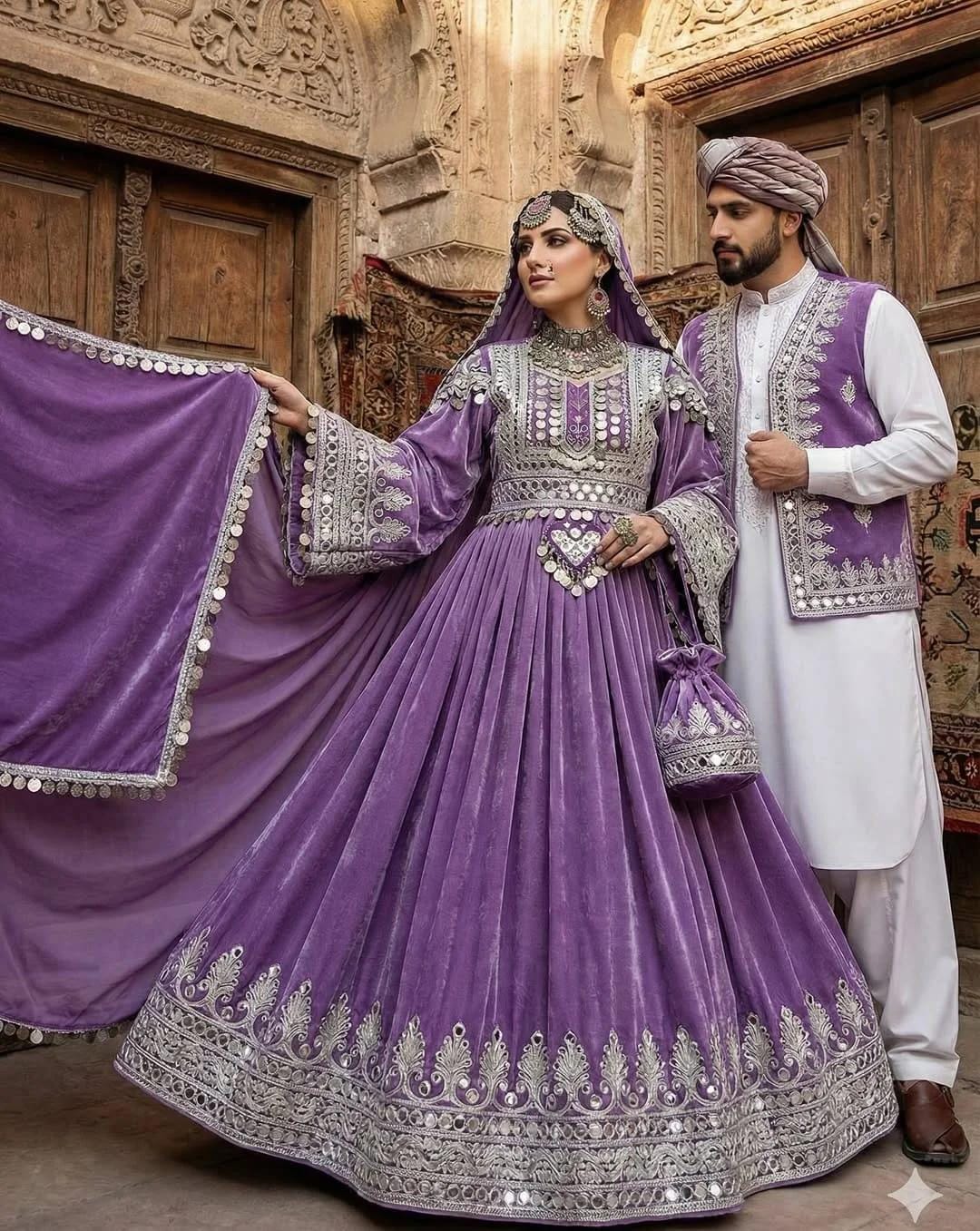 chinese dress ladies Afghan Velvet Handwork Charma Dozi Kuchi Dress For Women  Kuchijewels Pk