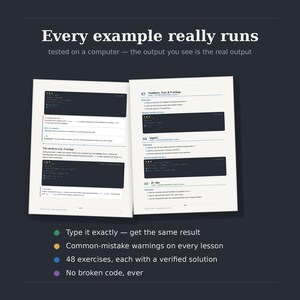 Python Academy — Learn Python | Complete Beginner Python Course | Learn Python Programming | PDF Workbook + Exercises + Cheat Sheets image 4