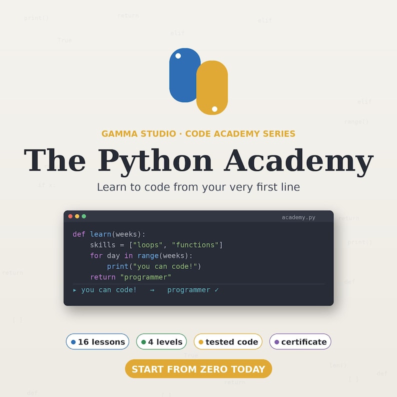 Python Academy — Learn Python | Complete Beginner Python Course | Learn Python Programming | PDF Workbook + Exercises + Cheat Sheets image 1