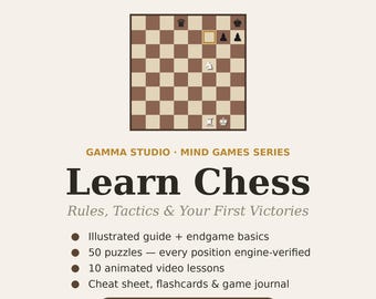 Chess Academy -Learn Chess Bundle | Digital Chess Lessons | PDF + Video Tutorial