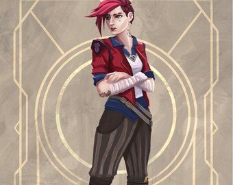 Fanart "Vi" de Arcane Illustration por Lea Dickert