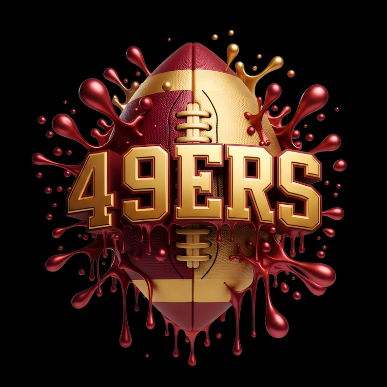 49ers PNG, Game Day, Football Sublimation: Use for T-shirt, Hoodies ...
