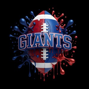 Giants PNG, Game Day, Football Sublimation: Use for T-shirt, hoodies, Stickers, Mug, Frame, Tumbler, High Quality (Digital Download)