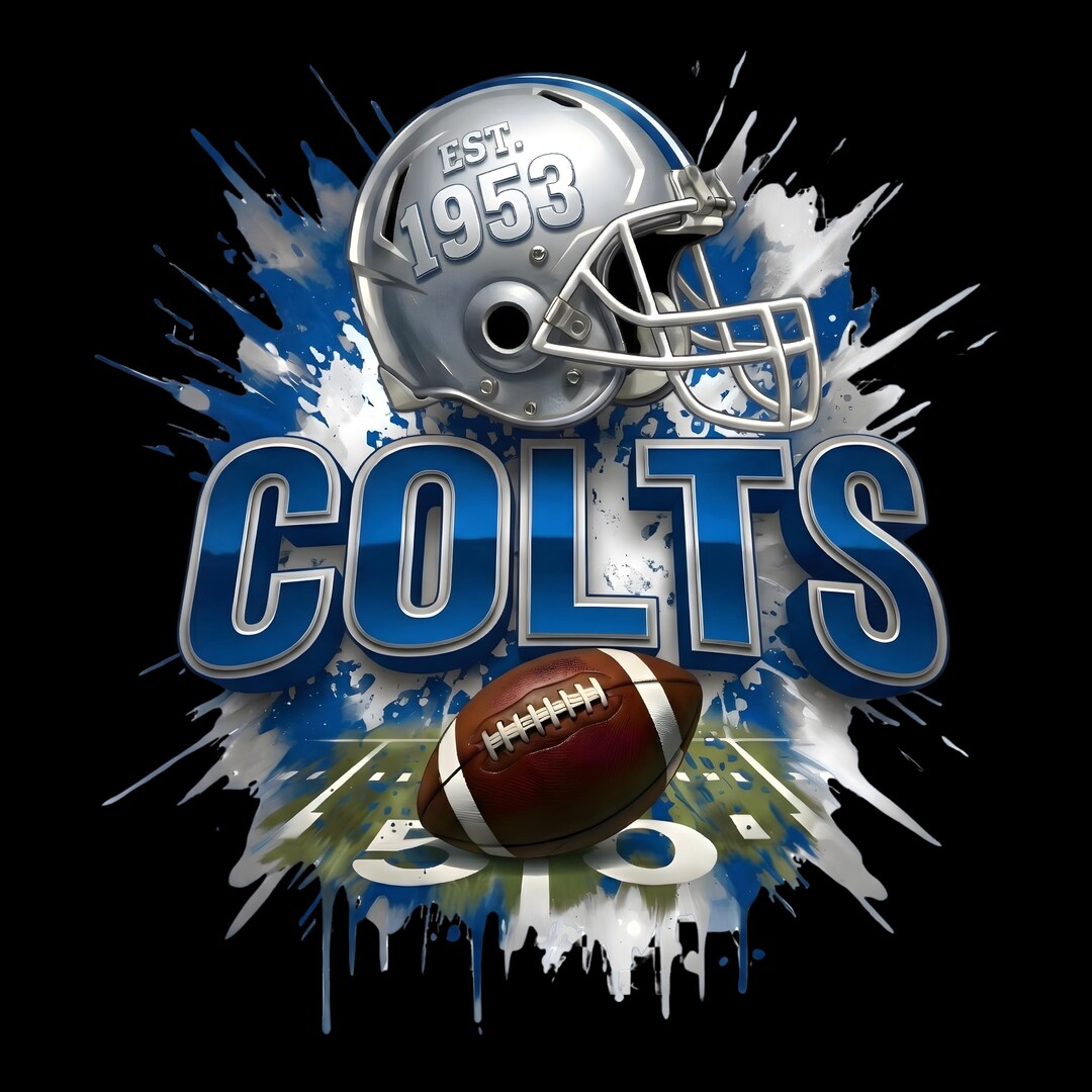 Colts Football PNG, Gameday Sublimation Designs: Use for T-shirt ...