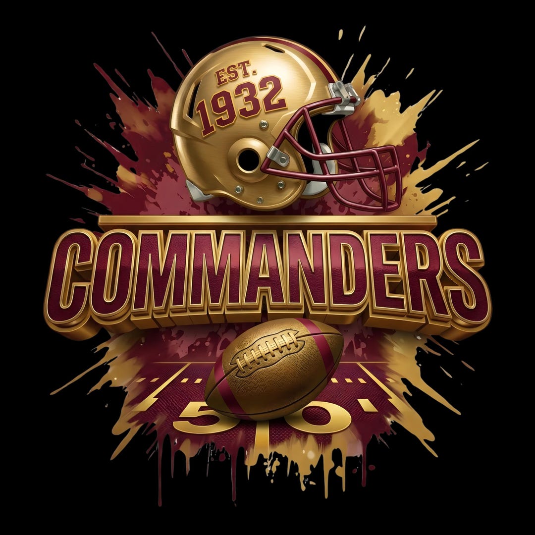 Commanders Football PNG, Gameday Sublimation Designs: Use for T-shirt ...