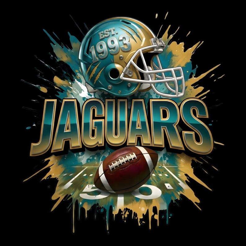 Jaguars Football PNG, Gameday Sublimation Designs: Use for T-shirt ...