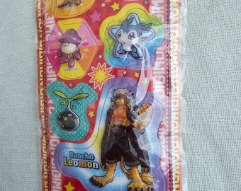 Naklejki 3D w formacie vintage Digimon Savers Meicoomon Patamon