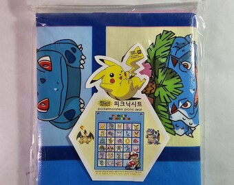 Mata piknikowa Pokémon Vtg z lat 90. - nieotwierana, vintage, wyprodukowana w Korei