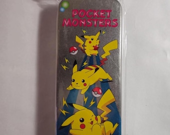 Piórnik Pokémon Metal Tin Vtg 2002 - nieotwierany, vintage, wyprodukowany w Korei