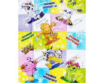 Mata piknikowa Digimon Vtg z lat 90. - nieotwierana, vintage, wyprodukowana w Korei