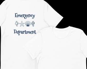 Emergency Department Seashells Soft Tshirt - Hospital Medical Outpatient Facilities
