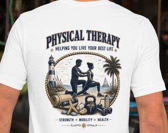 Physical Therapy Coastal Nautical Tshirt