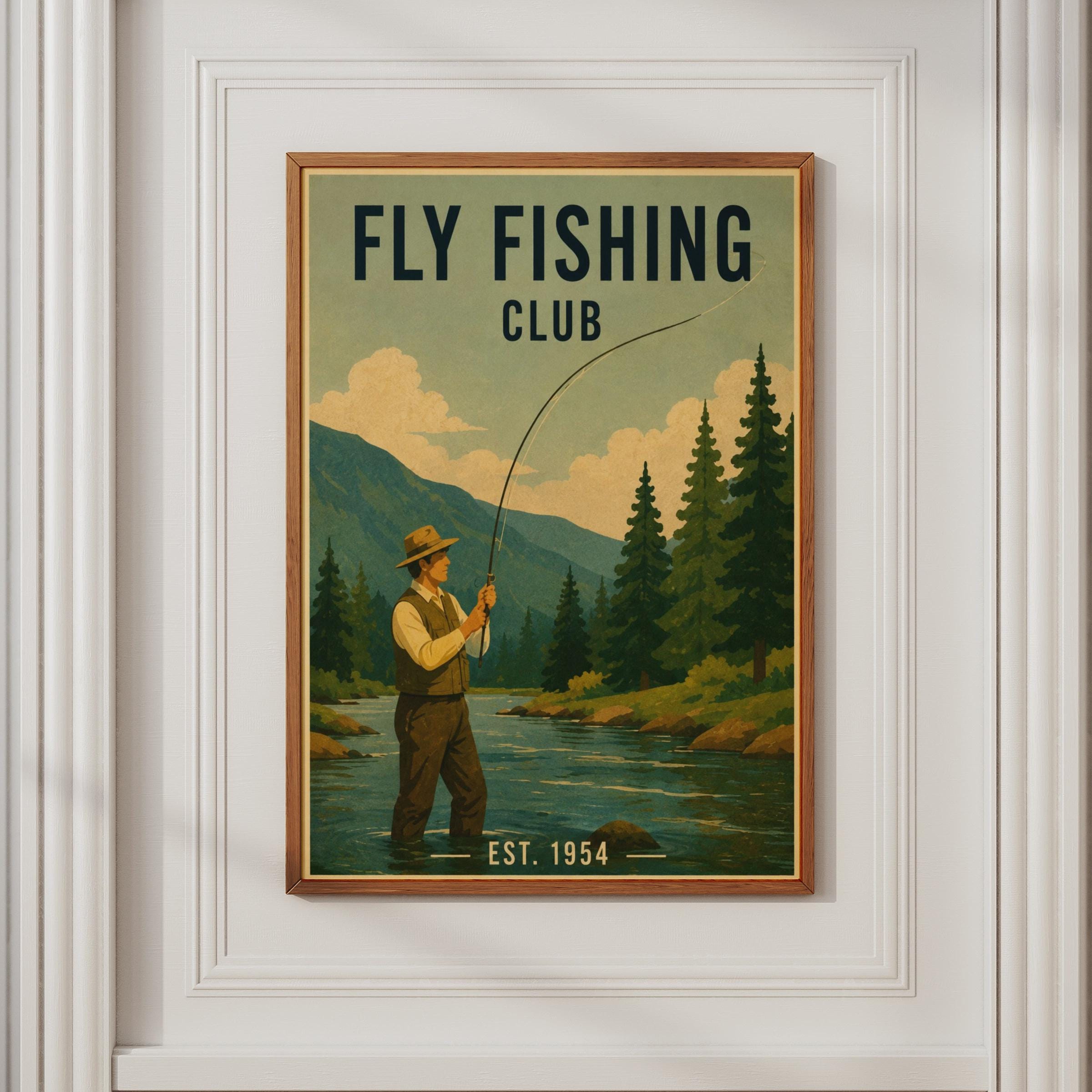 Fly fishing art - Etsy 日本