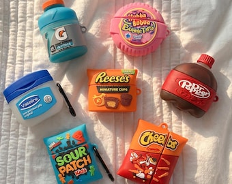 Novelty Snack Airpod Case, 3D Funny Food Drink Silicone Earphone Case, Cute Kawaii Teen Gift, Airpod Pro Case For Her Him