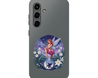 Funda resistente para teléfono con diseño de jardín de hadas y funda floral encantada.