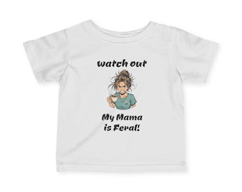 Camiseta infantil, camiseta divertida para bebé, Mi mamá muerde