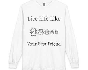 Camiseta para amantes de los perros, manga larga