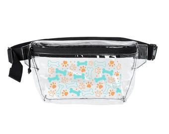 Riñonera transparente, bolsita para premios de cachorro