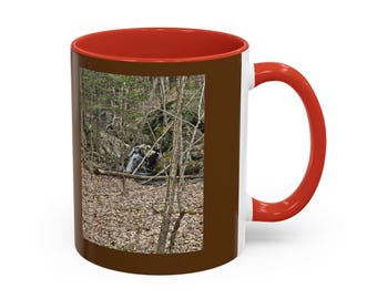 Taza de café con foto de naturaleza, taza de cerámica decorativa (11/15 oz)