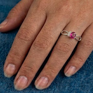 Natural Ruby July Birthstone Ring 925 Sterling Silver Minimalist Handmade Jewelry
